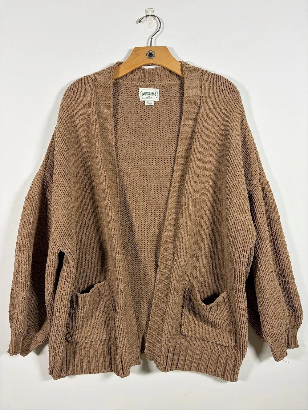 American Eagle Brown Open Front Cardigan